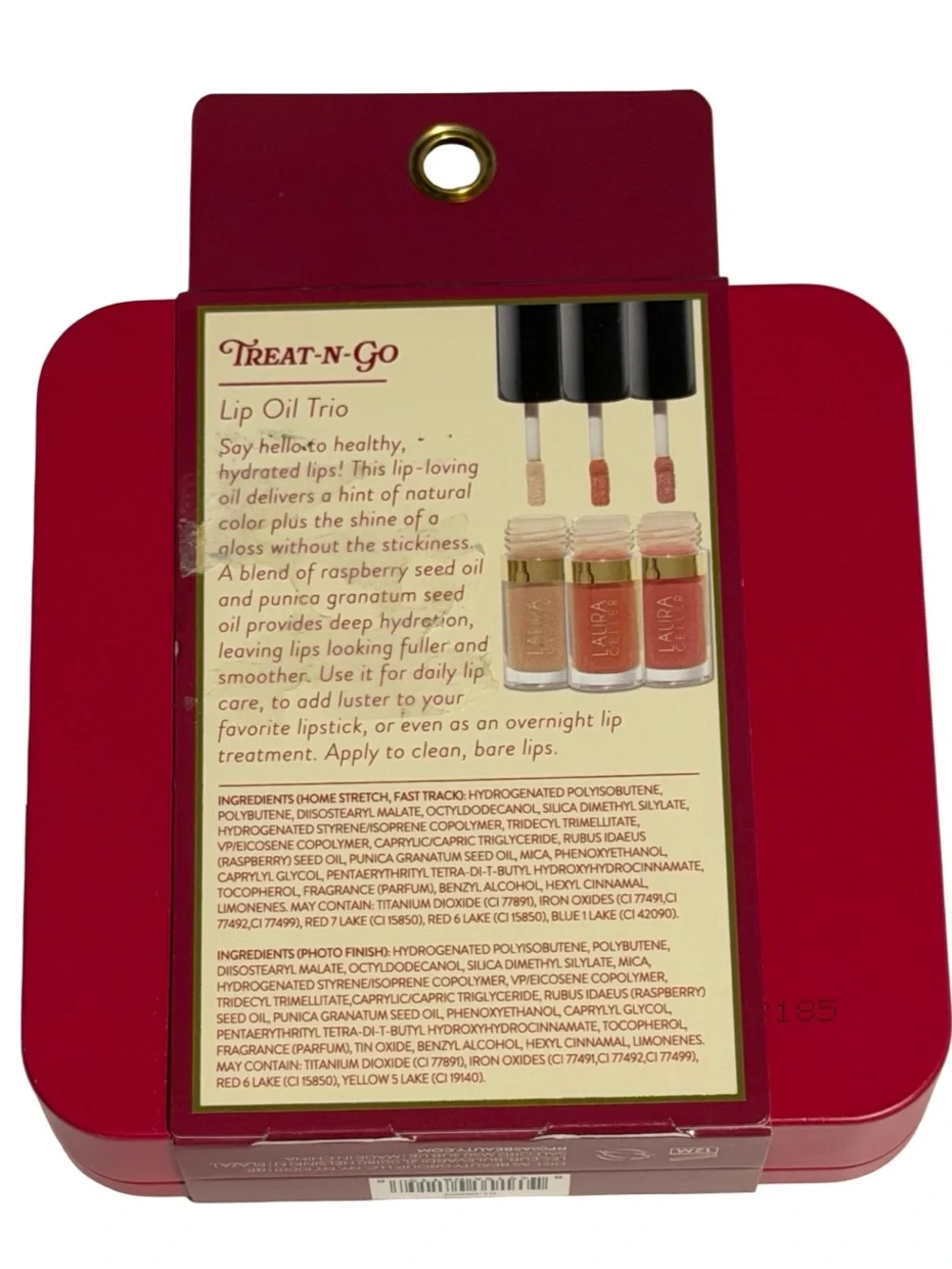 Laura Geller Treat-N-Go Lip Oil Trio Gift Set NIB Pink Gloss Set